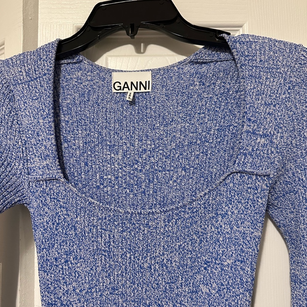 Ganni Melange Rib Knit Dress - Picture 5 of 8